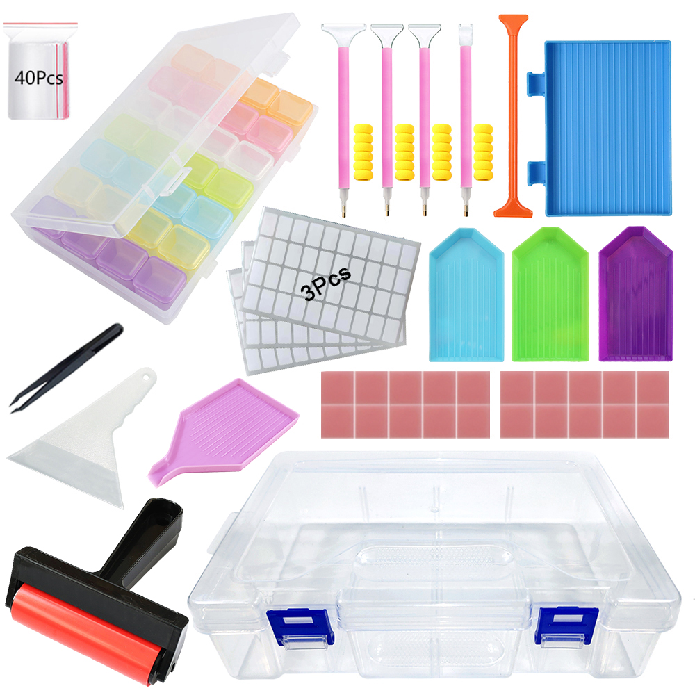 Diamond Painting Kit - Diamond Painting Tools Kit with Storage