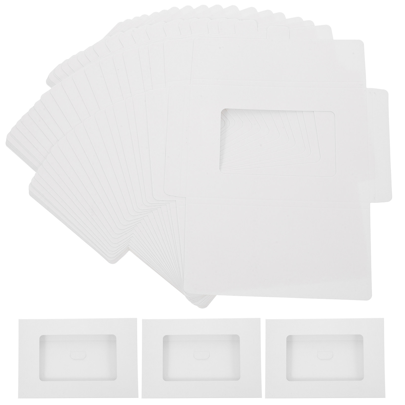 Art Craft Gallery - 30Pcs Full Window Envelopes DIY Blank