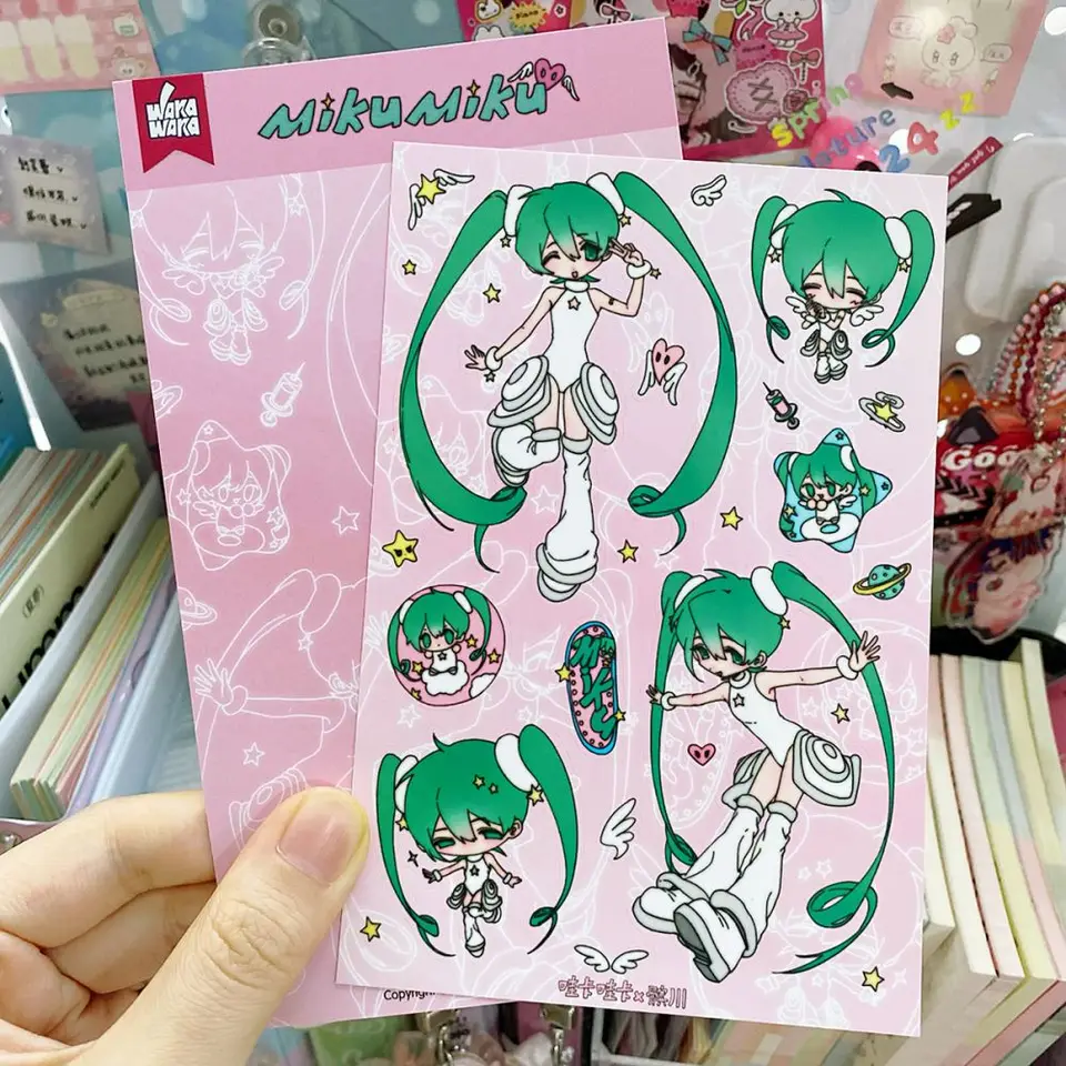 Art Craft Paper - 1Pc SCRAPBOOK Decorative Character STICKER Japanese
