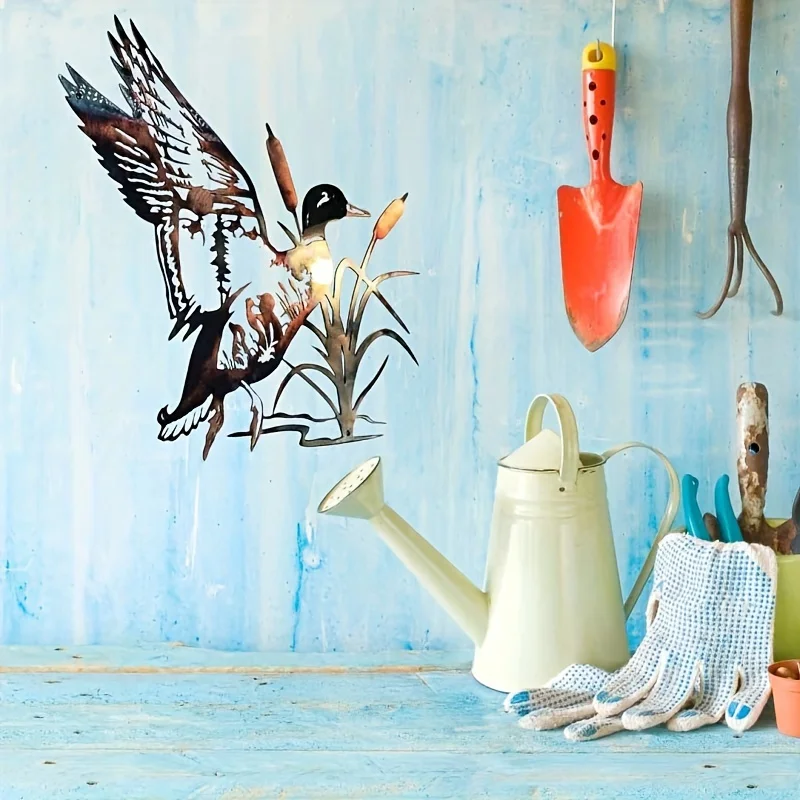 Art Craft Duck - Indoor Decoration Wild Duck Metal Wall