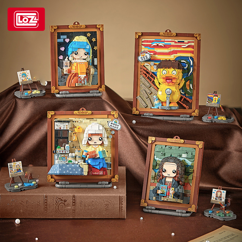 Art Craft Duck - LOZ-1286 World Cute painting Shouting Duck