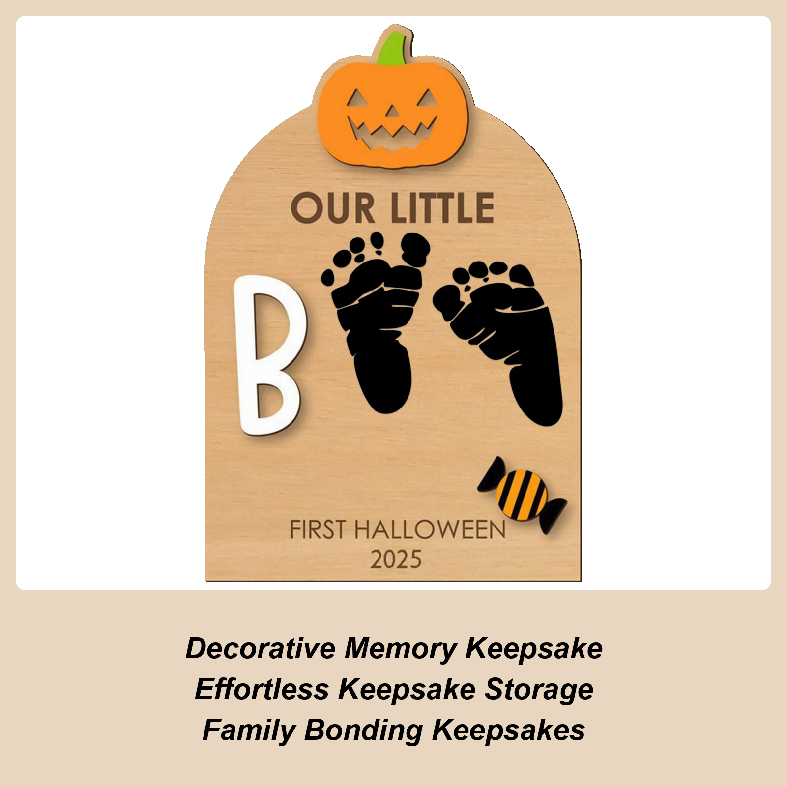 Art Craft Halloween - Foot Print Kit For Baby Halloween