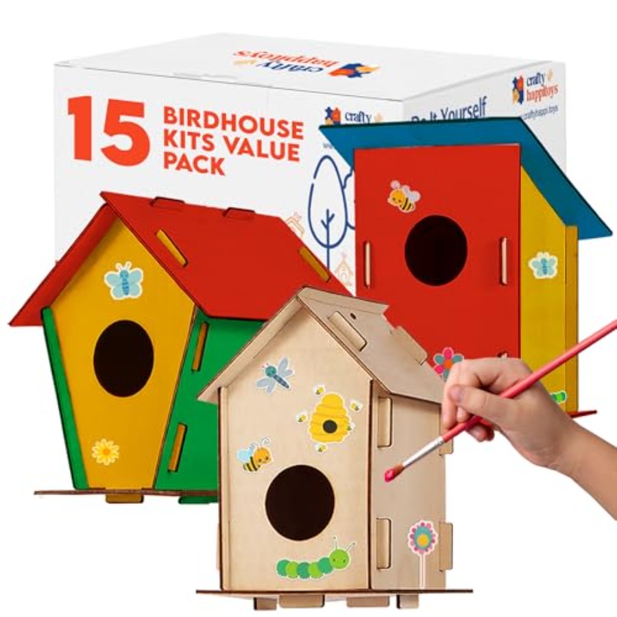 Art Craft & Architecture - Kit - Unfinished Wood Bird Houses