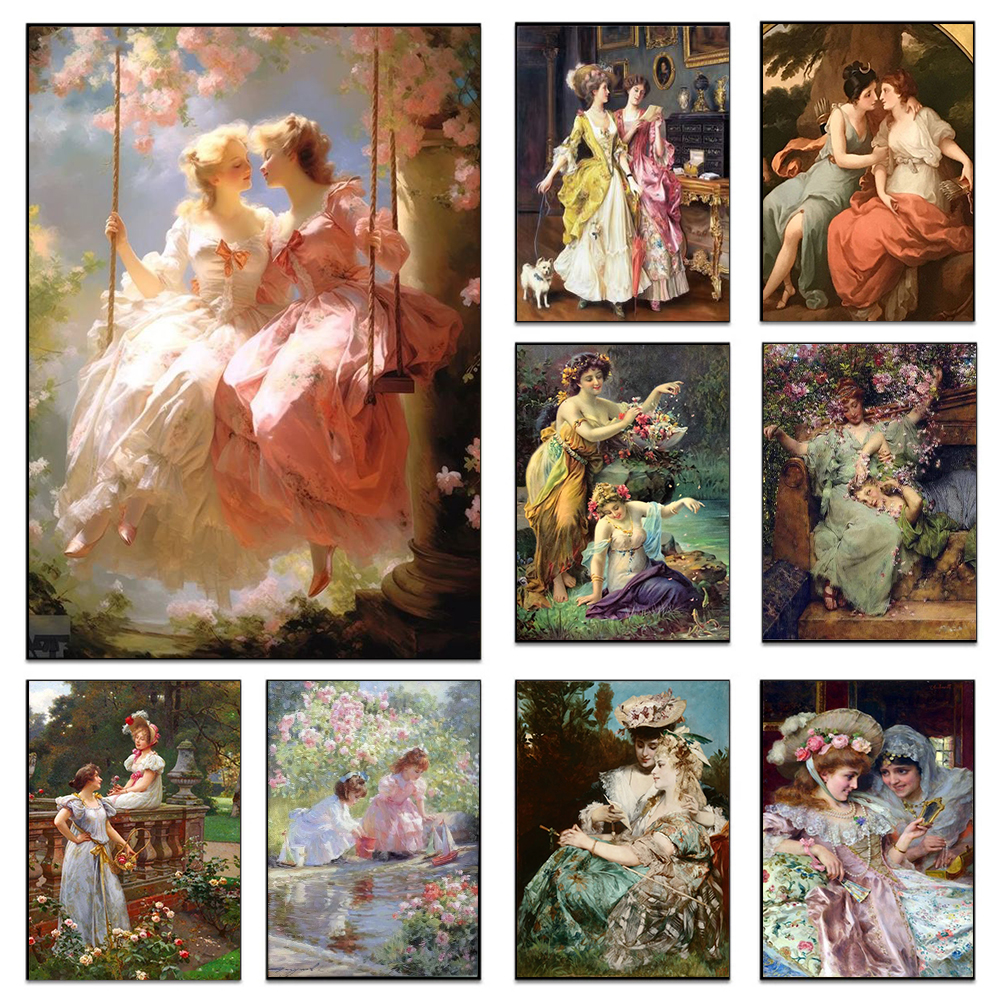 Art Craft Love - Renaissance Art Women Love Poster Prints