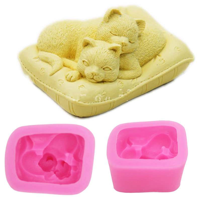 Art Craft Cat - Non-Stick Silicone Cat Mould 3D Silicone