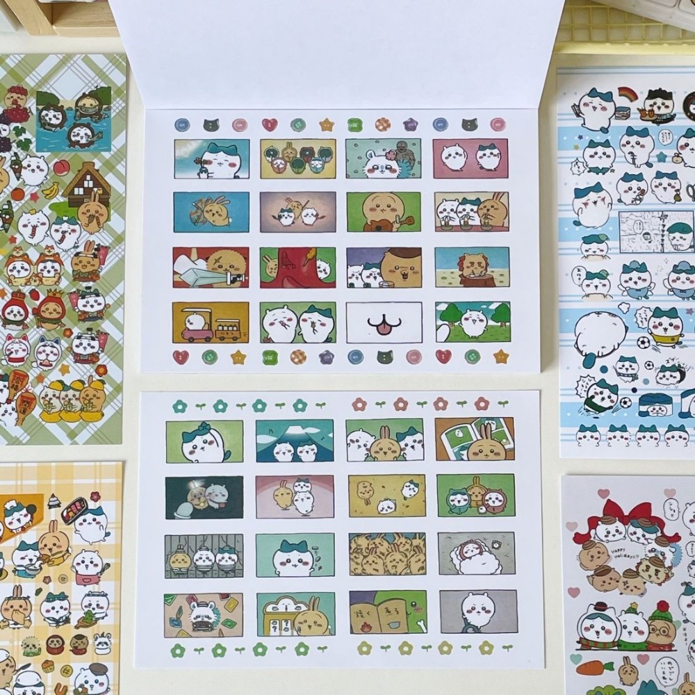 Art Craft Books - 30 Sheets Chiikawa Cute Sticker Book