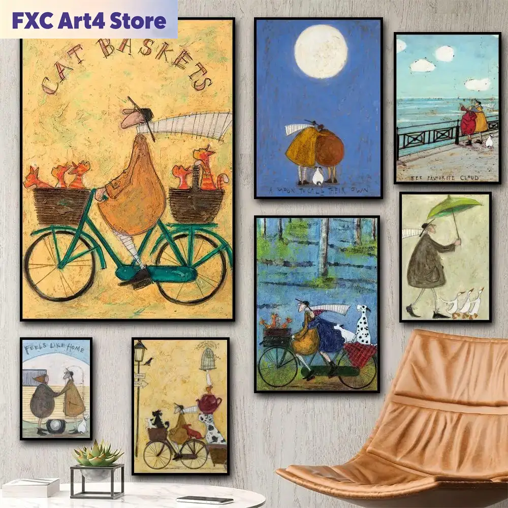Art Craft Love - Frameless Sam Toft Art Abstract Landscape