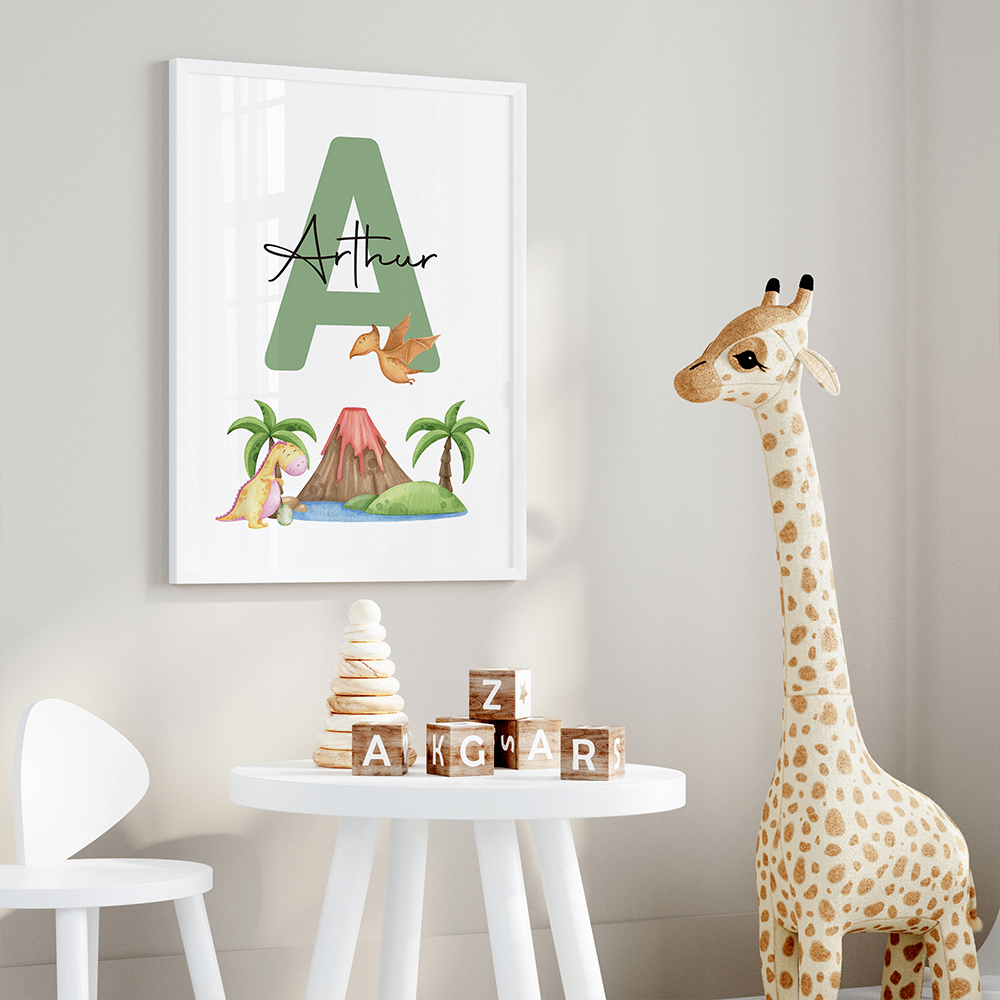 3pcs Personalized Custom Name  - огляд і ціна Art Craft Dinosaur