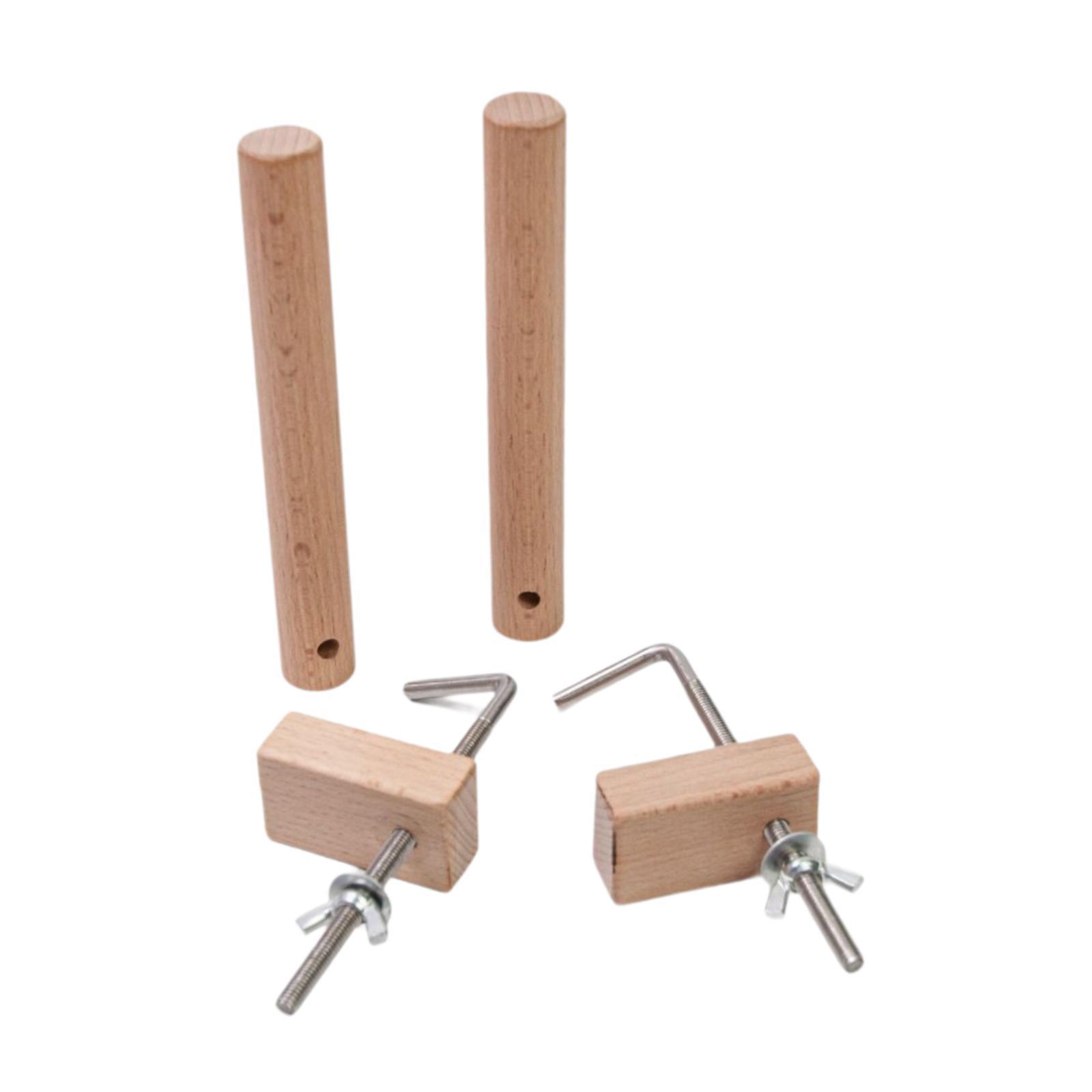 Wooden Warping Pegs Clamp Set  - огляд і ціна Loom Weaving Frame