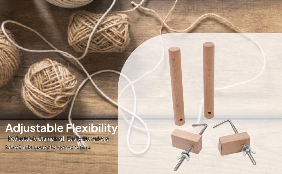 Wooden Warping Pegs Clamp Set  - огляд і ціна Loom Weaving Frame