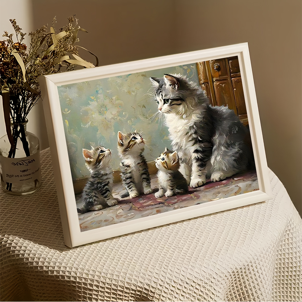 DIY Digital Oil Painting Cat K - огляд і ціна Art Craft Cat
