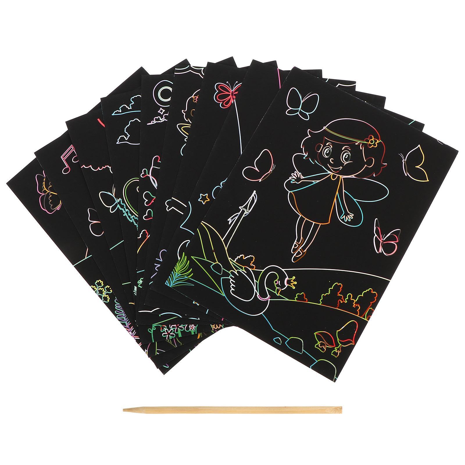 1Set Scratch Painting Cards fo - огляд і ціна Art Craft Kits For Kids