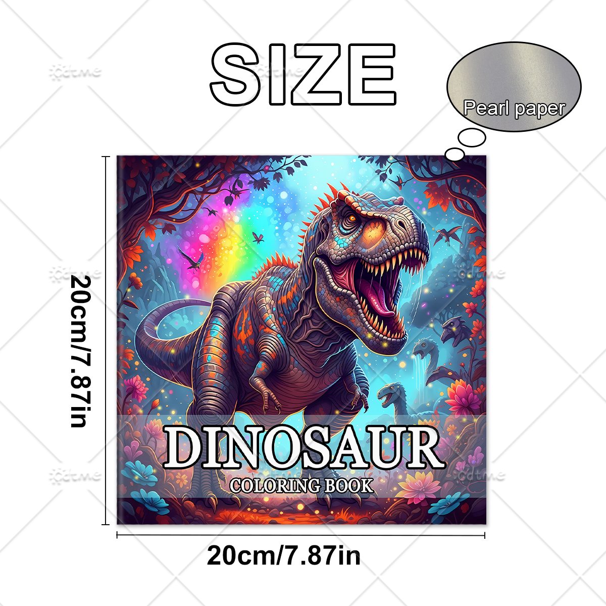 DINOSAUR Coloring Book Adult R - огляд і ціна Art Craft Dinosaur