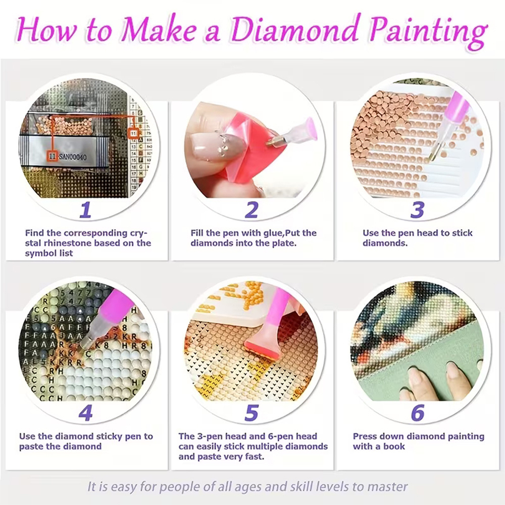 New arrivals! Cute and shiny b - огляд і ціна Diamond Painting Kit