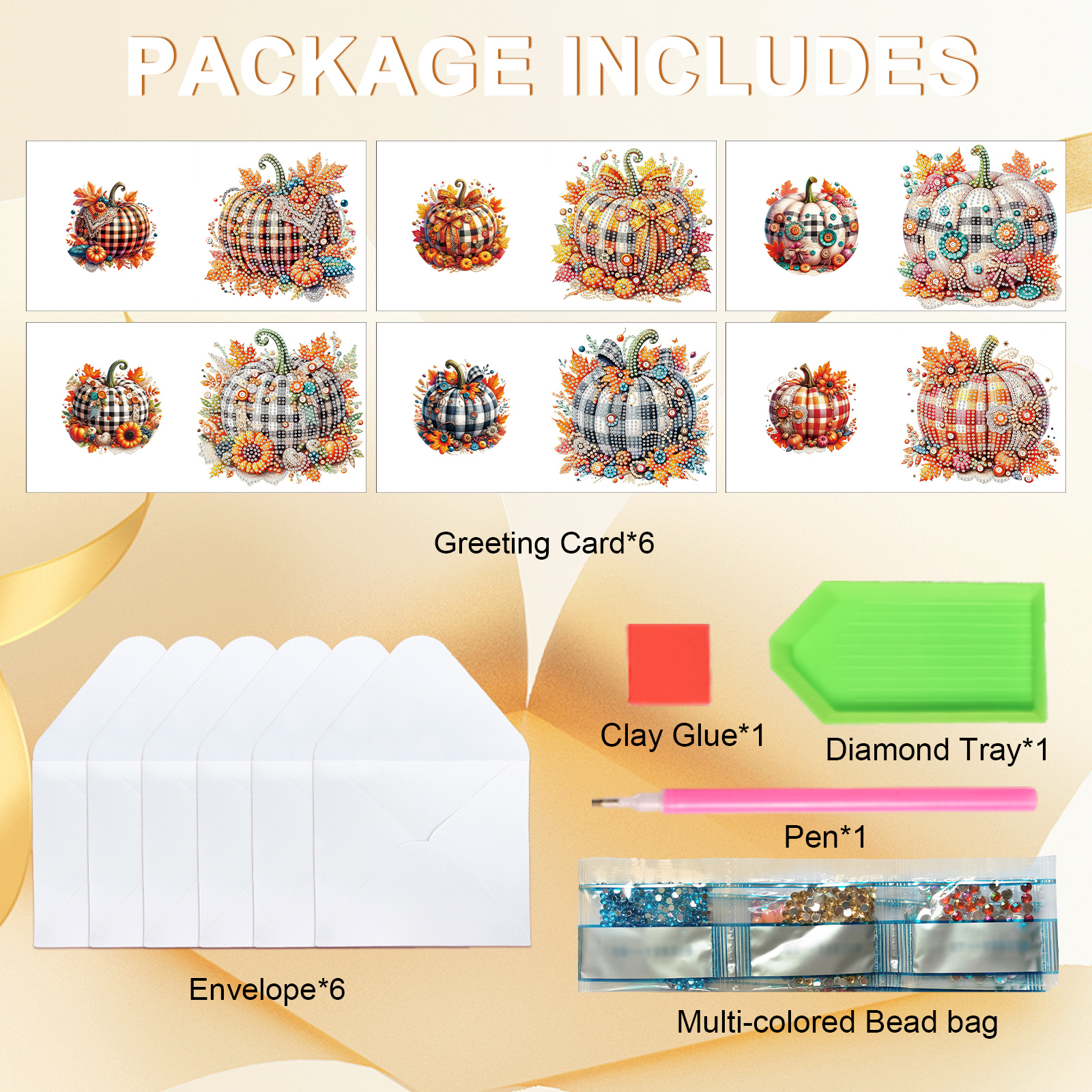 6Pcs Diamond Painting Greeting - огляд і ціна Art Craft Halloween