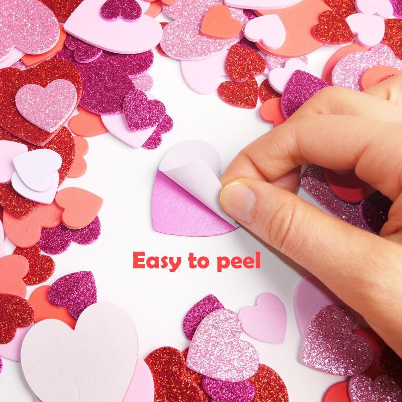 50pcs Love Heart Self Adhesive - огляд і ціна Art Craft Love