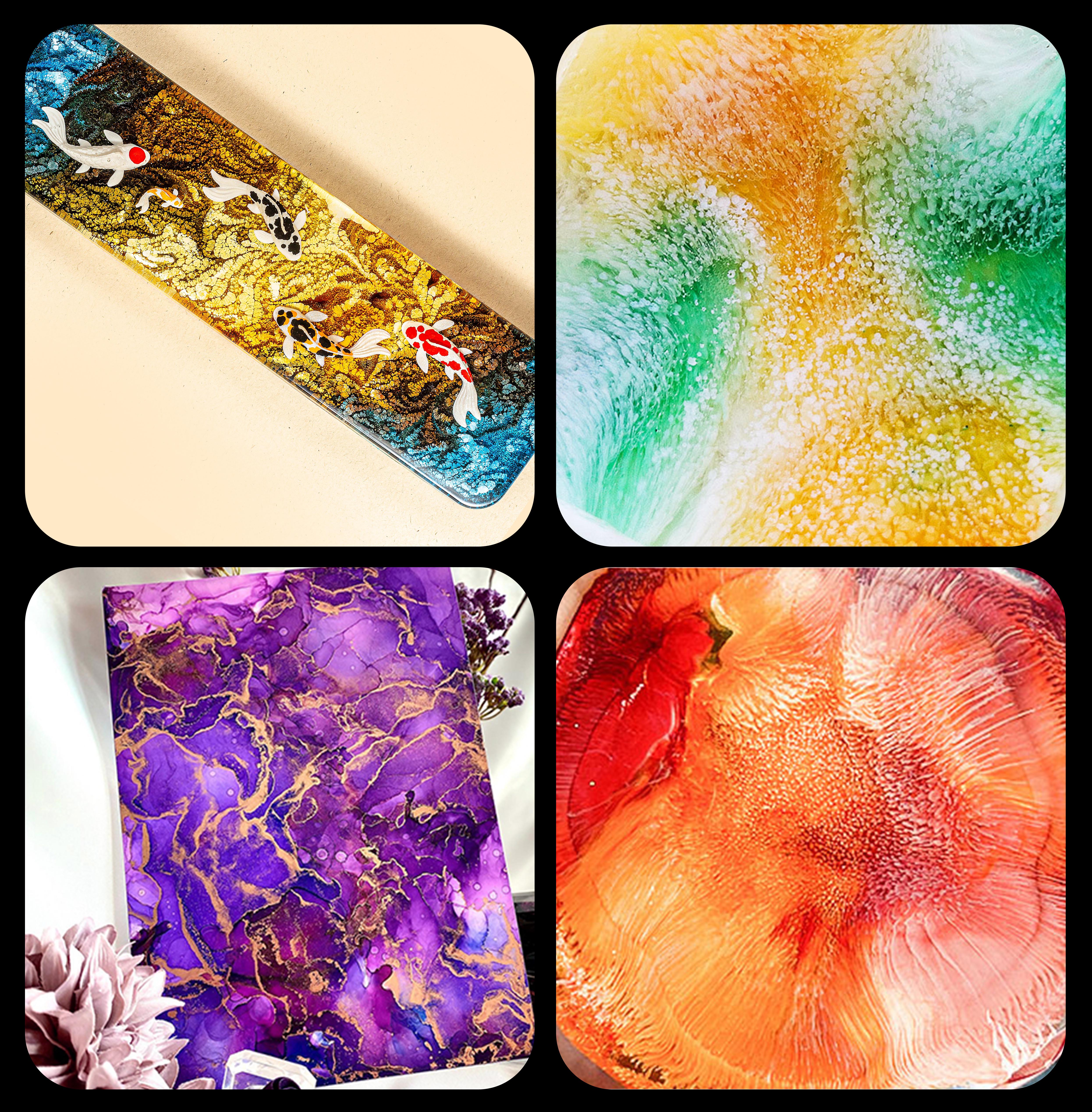 1 Set Art Ink Alcohol Epoxy Re - огляд і ціна Alcohol Ink Set