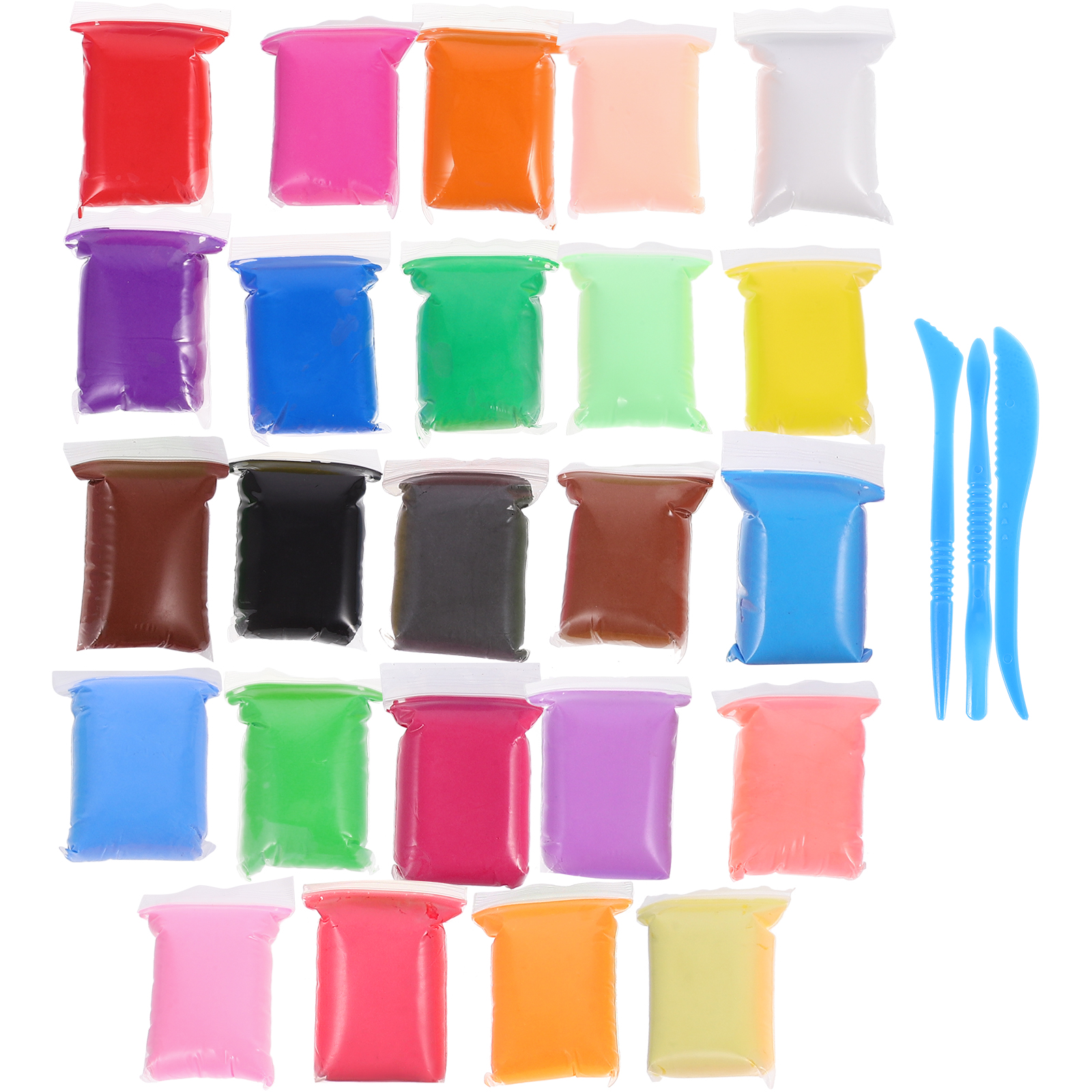 24 Bags Color Clay Air-Dried C - огляд і ціна Air Dry Clay
