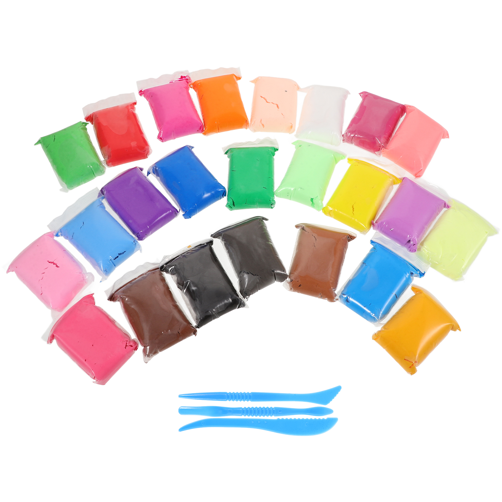 24 Bags Color Clay Air-Dried C - огляд і ціна Air Dry Clay
