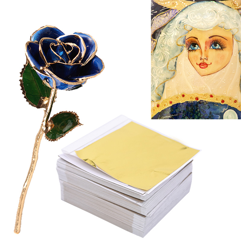 100pcs Imitation Gold Sliver L - огляд і ціна Art Craft Leaves