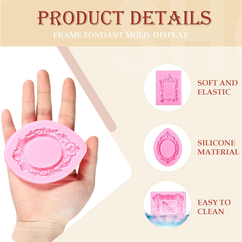 HHO-Mini Frame Molds Silicone  - огляд і ціна Air Dry Clay