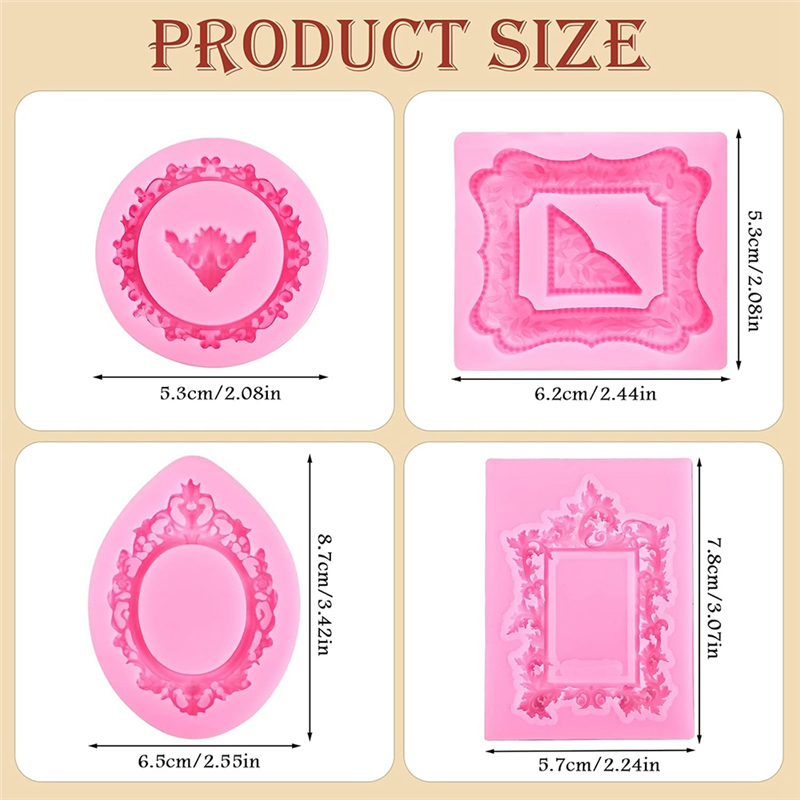 HHO-Mini Frame Molds Silicone  - огляд і ціна Air Dry Clay