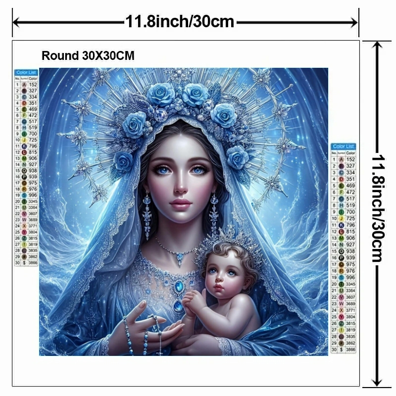 1pc frameless  Mother of Jesus - огляд і ціна Art Craft Love