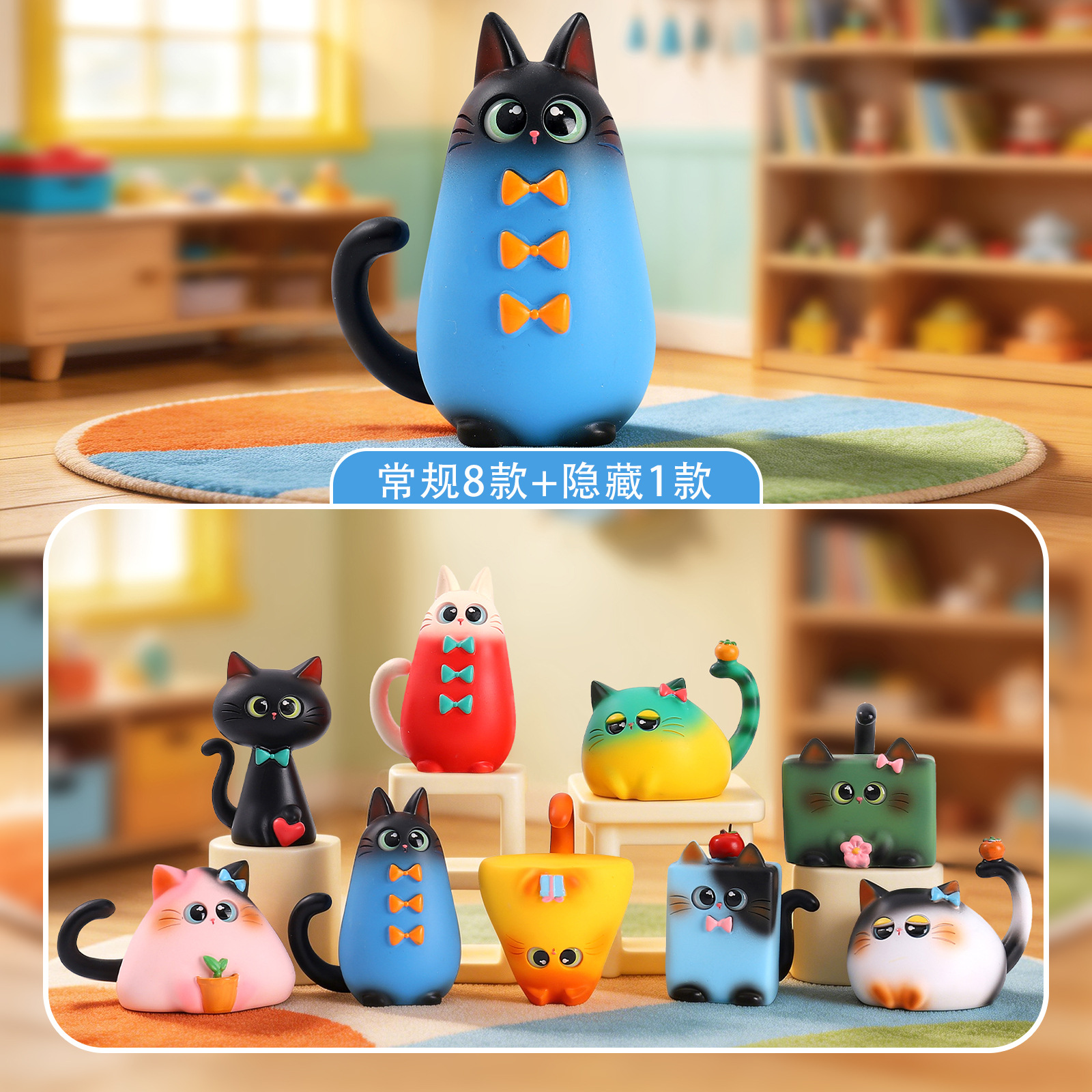Blind Box Cat Figurine Resin C - огляд і ціна Art Craft Cat