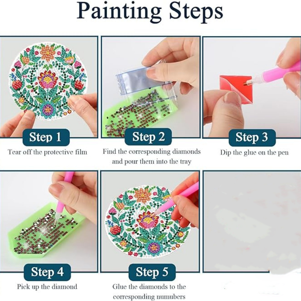 8-piece set/Diamond painting c - огляд і ціна Diamond Painting Kit