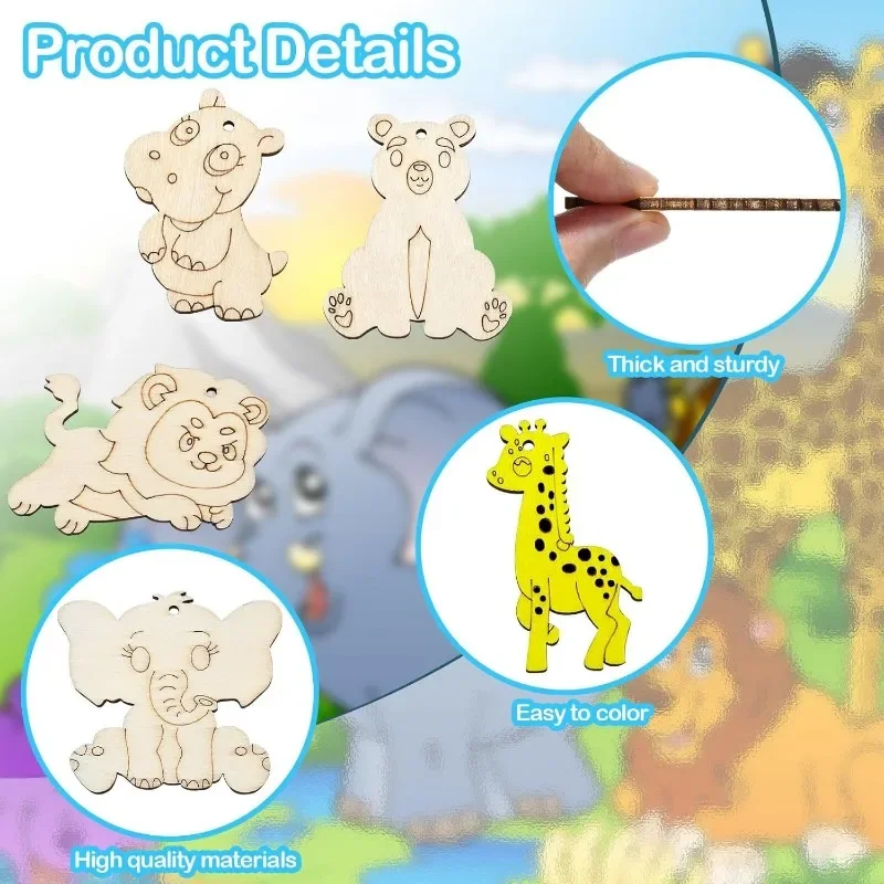 9pcs 9 Styles Zoo Animals Unfi - огляд і ціна Art And Craft Zoo Animals