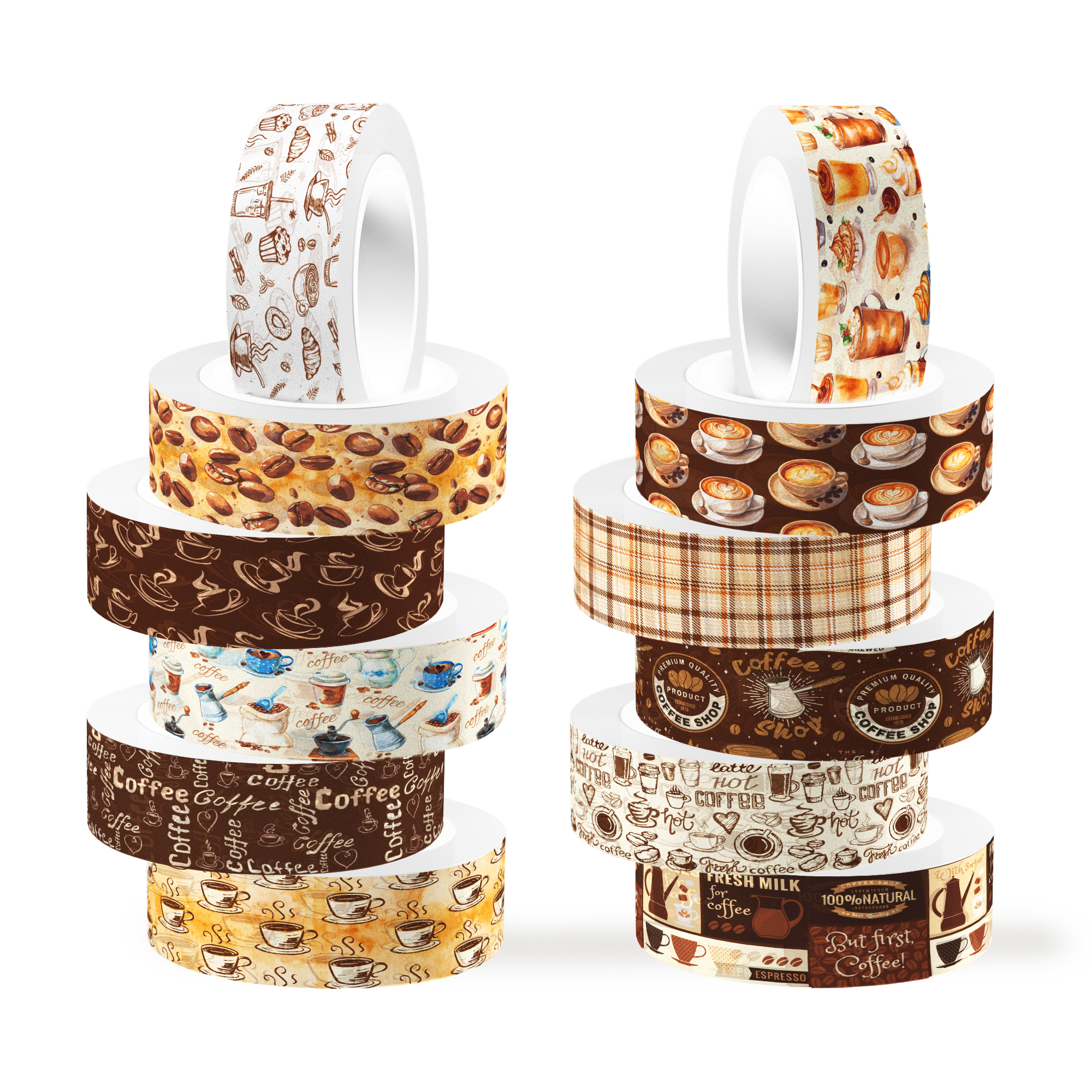 Vintage Coffee Pattern Washi T - огляд і ціна Art Craft Halloween