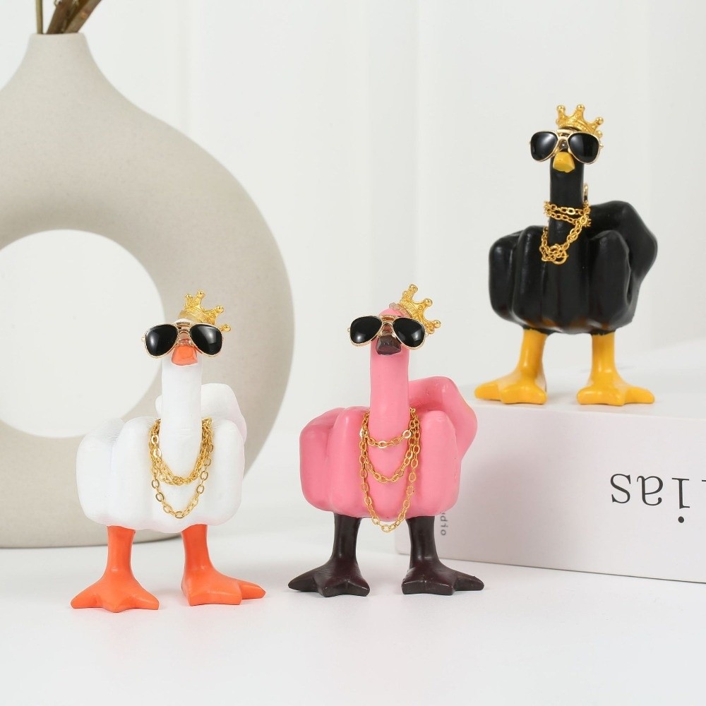 Cute Resin Mid-Finger Duck Dec - огляд і ціна Art Craft Duck