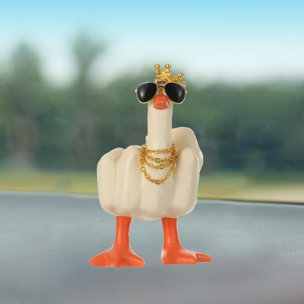 Cute Resin Mid-Finger Duck Dec - огляд і ціна Art Craft Duck