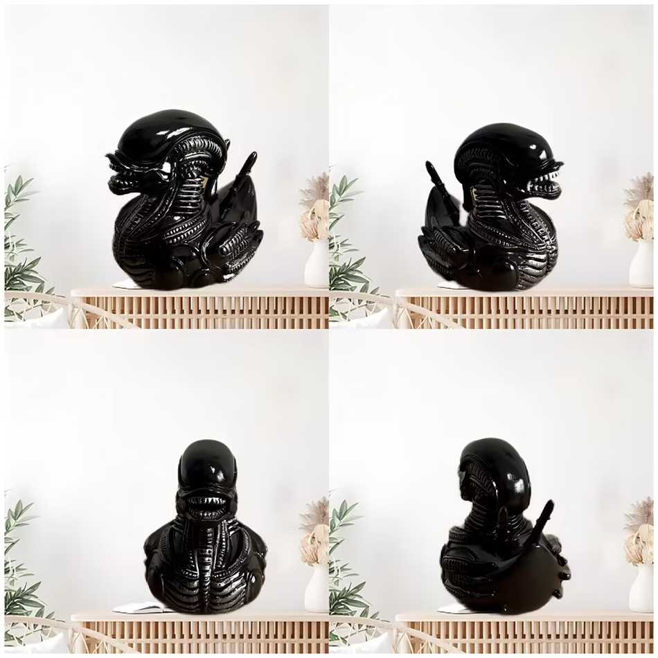 Alien Duck Resin Statue，Evil A - огляд і ціна Art Craft Duck
