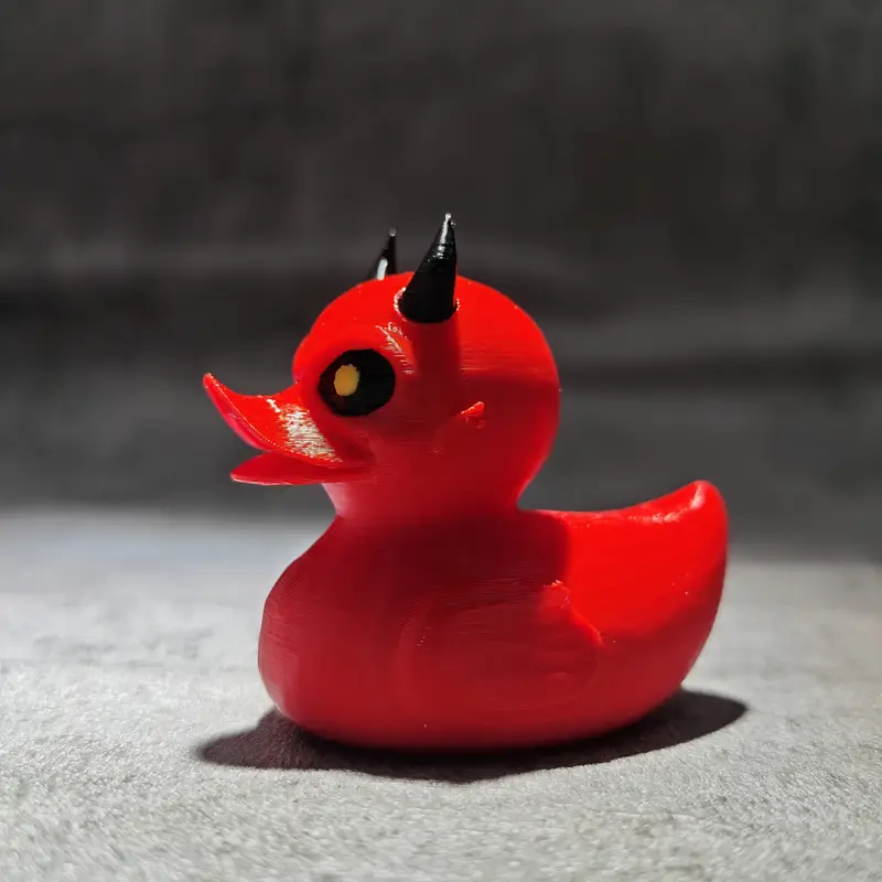 3D Printed Devil Duck Statue D - огляд і ціна Art Craft Duck