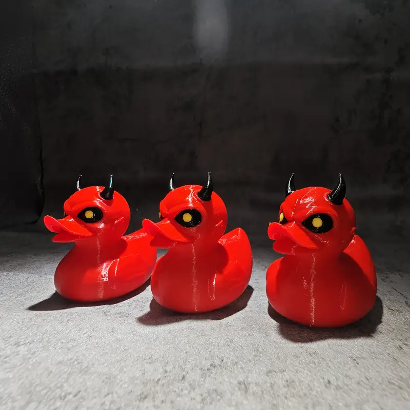 3D Printed Devil Duck Statue D - огляд і ціна Art Craft Duck