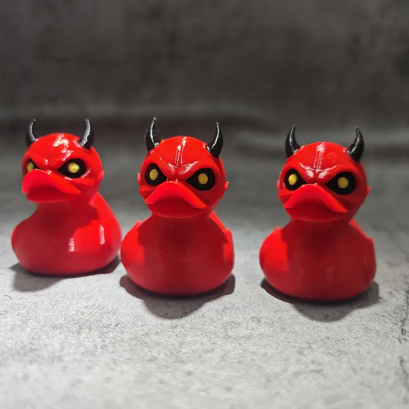 3D Printed Devil Duck Statue D - огляд і ціна Art Craft Duck
