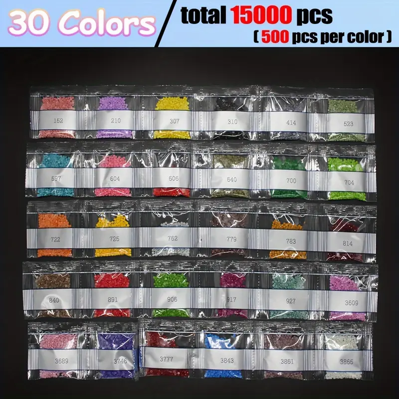 30 vivid colored diamond paint - огляд і ціна Diamond Painting Kit