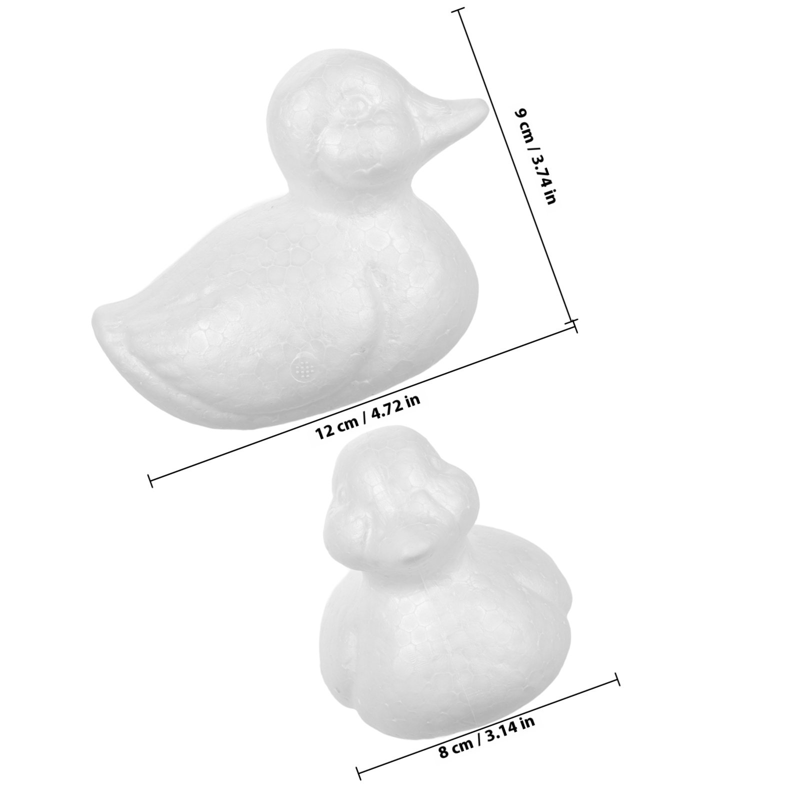 5pcs Foam Duck Shapes White Po - огляд і ціна Art Craft Duck