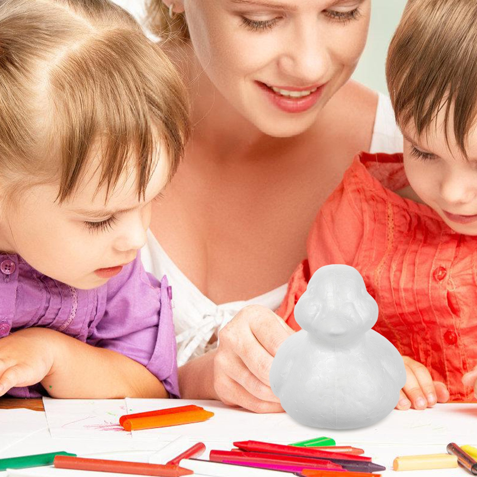 5pcs Foam Duck Shapes White Po - огляд і ціна Art Craft Duck