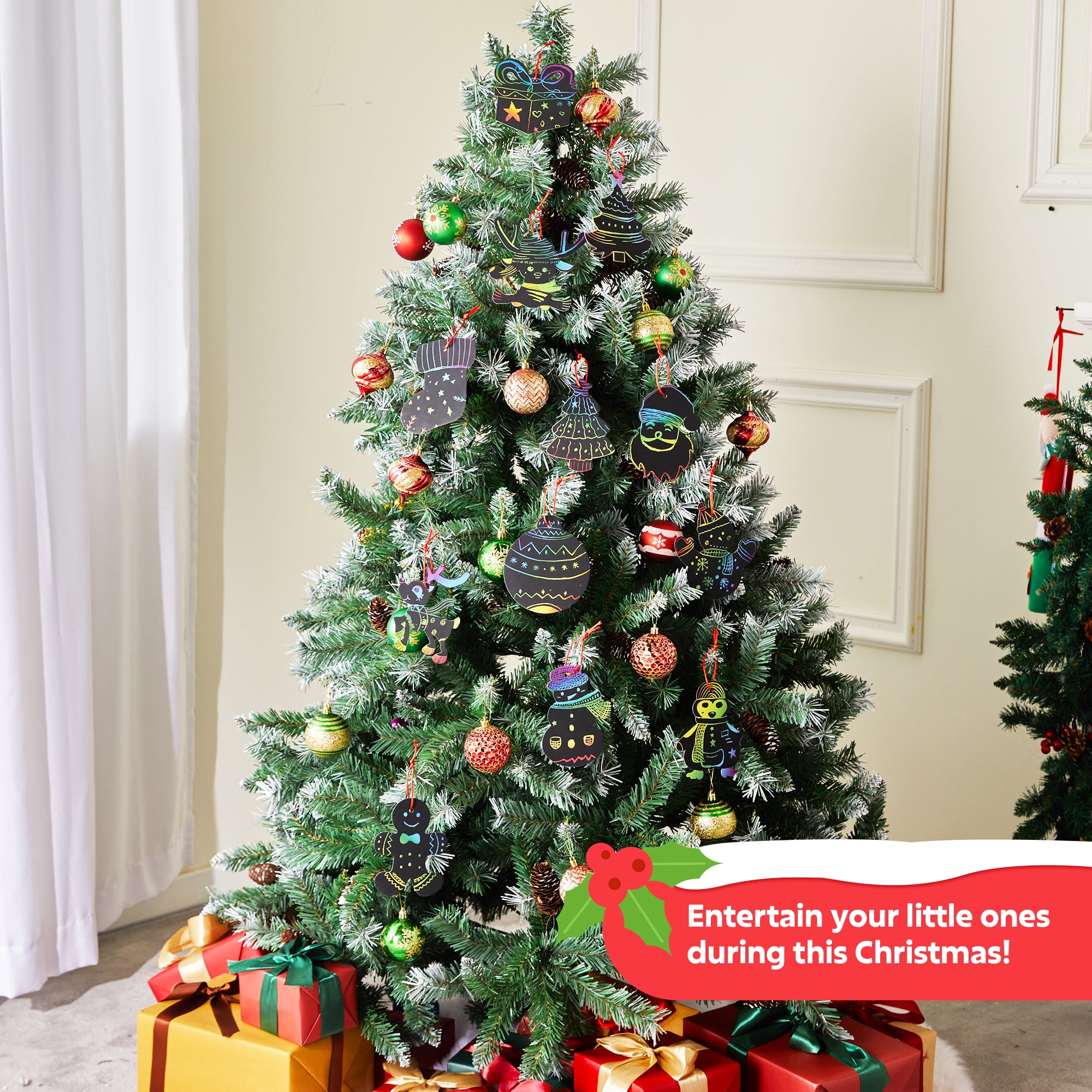 Joyfy 72 Pcs Christmas Scratch - огляд і ціна Art Craft Kits For Kids
