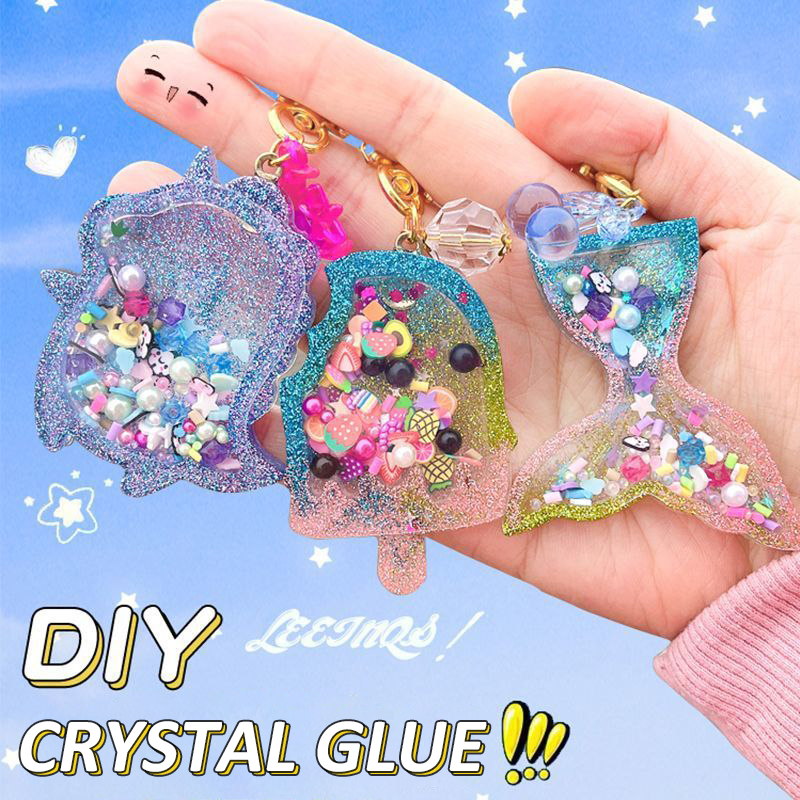 Kids DIY Crystal Glue Key chai - огляд і ціна Art Craft Kits For Kids
