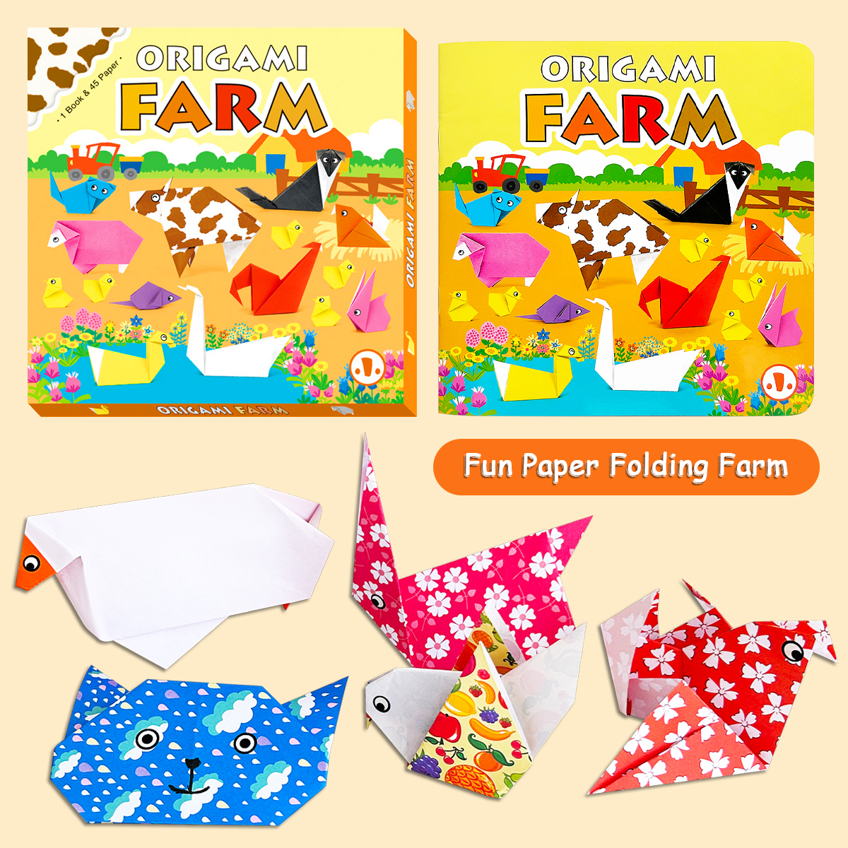 Children's Origami Farm Toolki - огляд і ціна Art Craft Books