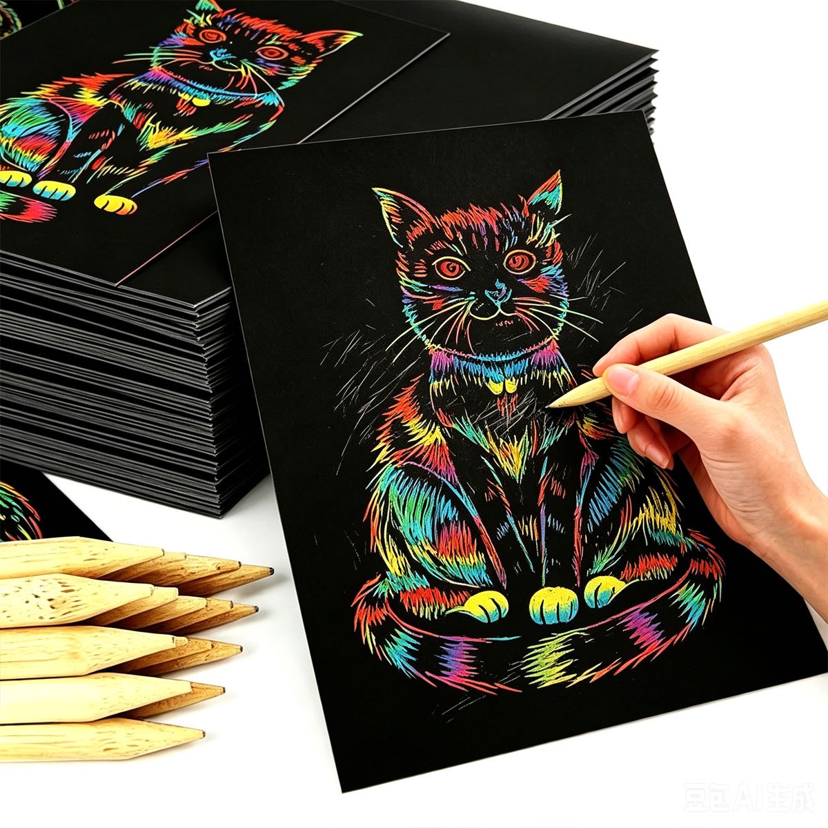 40Pcs 16K/32K Magic Scratch Pa - огляд і ціна Art Craft Halloween