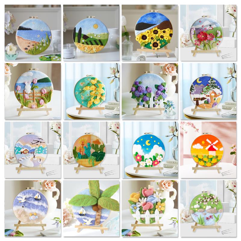 DIY Wool Embroidery Kit Creati - огляд і ціна Art Craft Ideas For Kids