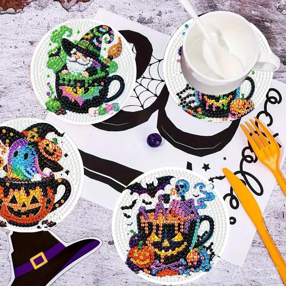 8PCS 5D Halloween Gnome Diamon - огляд і ціна Art Craft Halloween