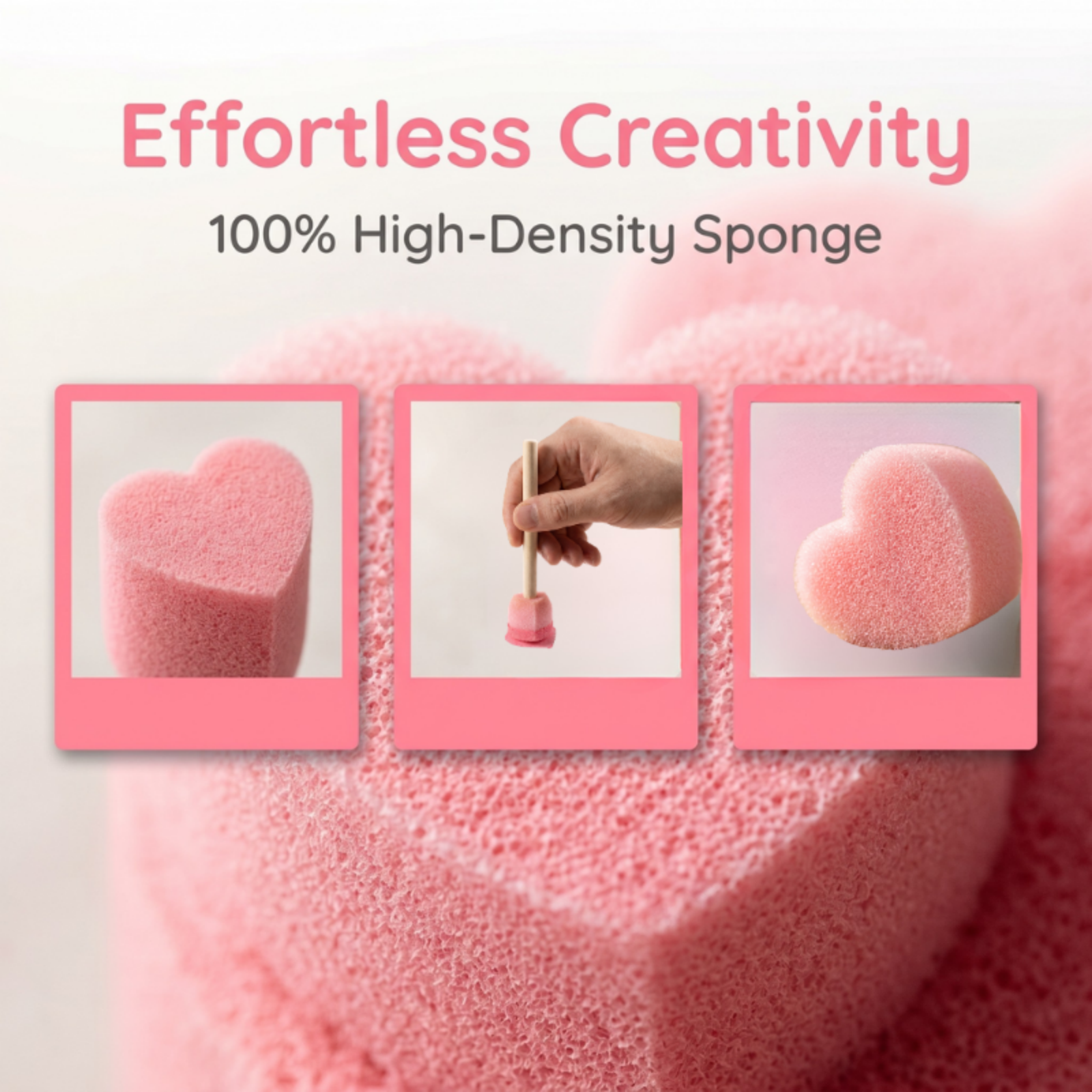 5/10pcs Heart Shape Sponge Lov - огляд і ціна Art Craft Love