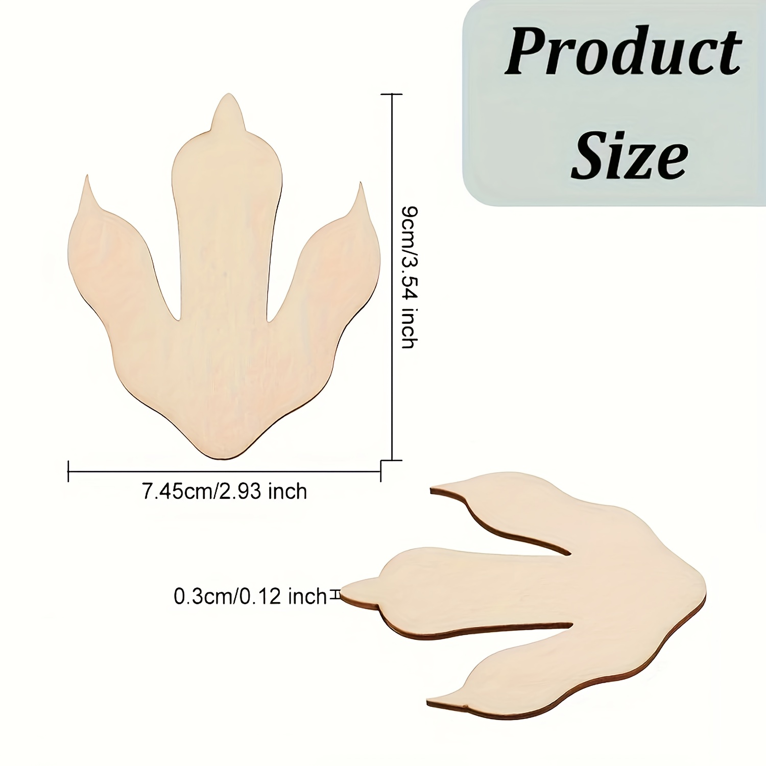 10/20 Pieces Wooden Dinosaur F - огляд і ціна Art Craft Dinosaur