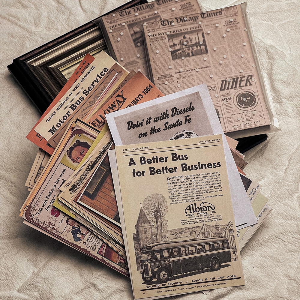 118Pcs Vintage Old Newspaper C - огляд і ціна Art Craft Halloween