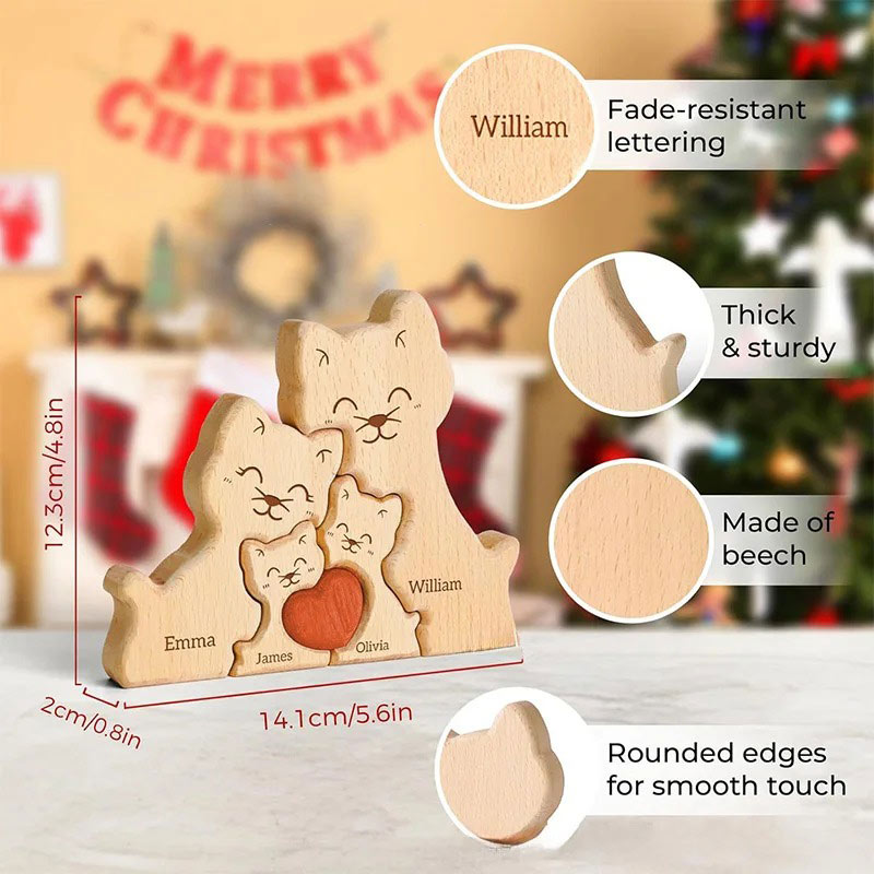 New Hot Selling Wooden Cute Ca - огляд і ціна Art Craft Cat